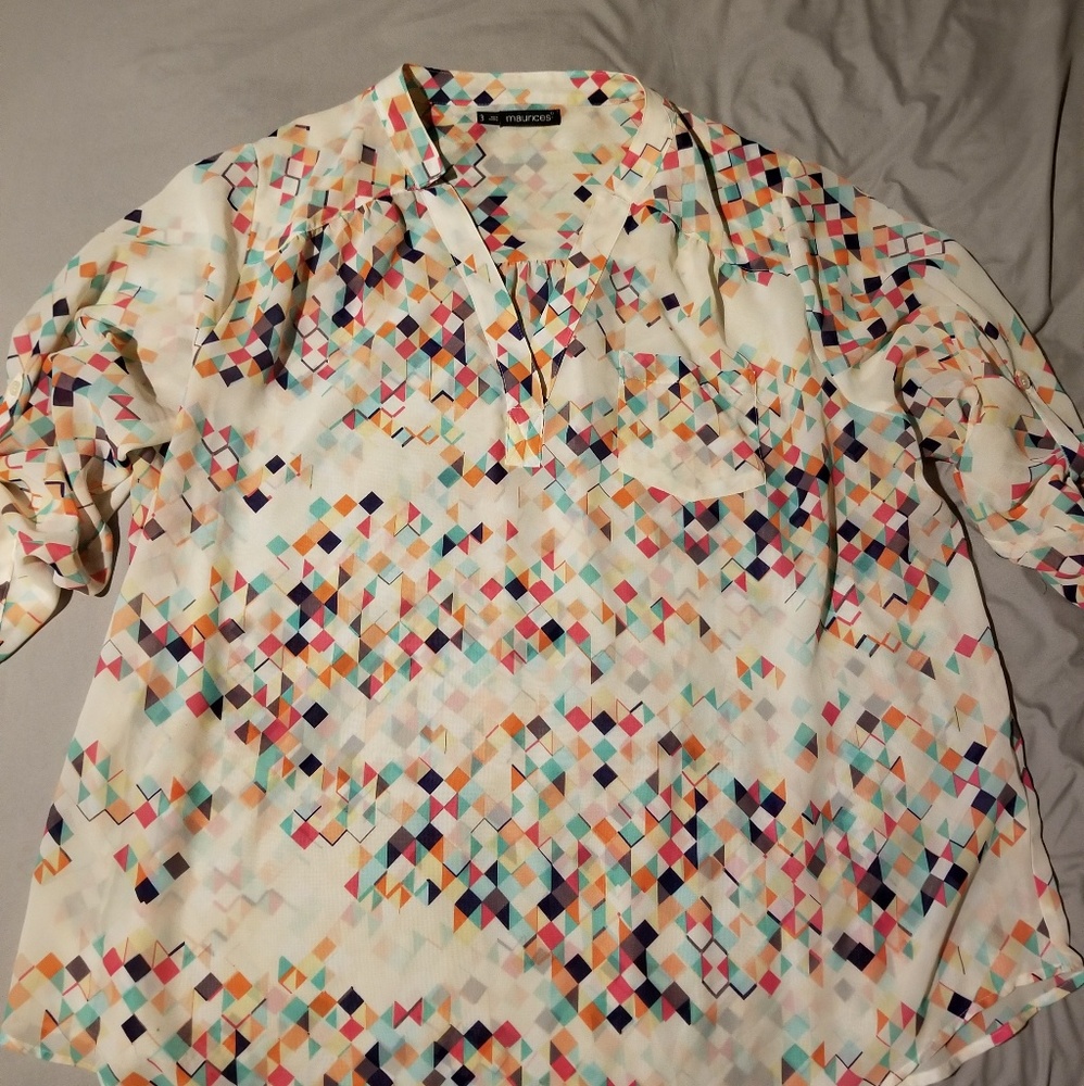 EUC SHEER MAURICES TOP